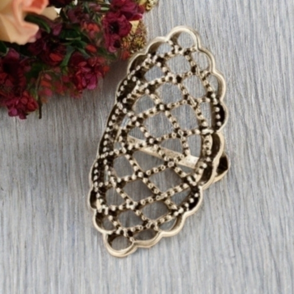 MODCLOTH ELIZABETHIAN CAGED RING SIZE 7.5 - Picture 3 of 5